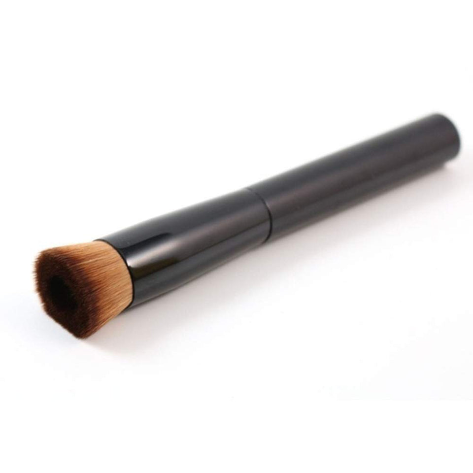 blackbirdlee Brocha De Base Premium, Brocha De Base Plana Profesional para Mujeres, Herramienta Cosmética Antideslizante para La Cara, Brocha De Maquillaje para Líquido, Crema Y Polvo