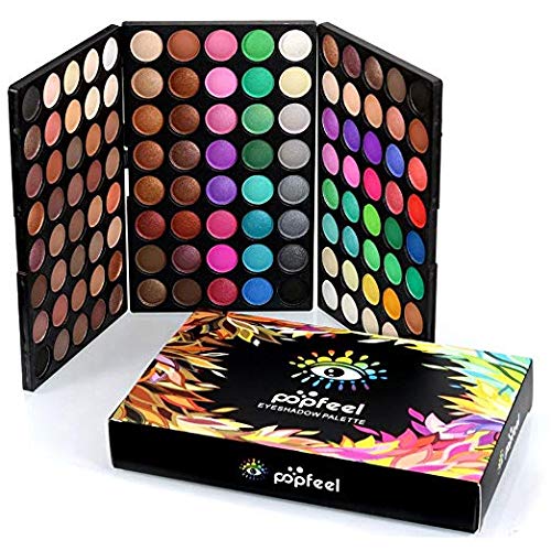 Paleta de sombras de ojos, 120 Colores Paleta Maquillaje Matte Smoky Shimmer Glitter Eyeshadow Primer 120 colores Maquillaje impermeable Paleta Cosméticos