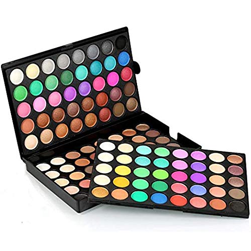 Paleta de sombras de ojos, 120 Colores Paleta Maquillaje Matte Smoky Shimmer Glitter Eyeshadow Primer 120 colores Maquillaje impermeable Paleta Cosméticos