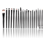 FairytaleMM Nuevo 20 unids Profesional Maquillaje Belleza Cosmética Blush Black Brushes Kits Foundation, Powder Make up Brush Envío Gratis