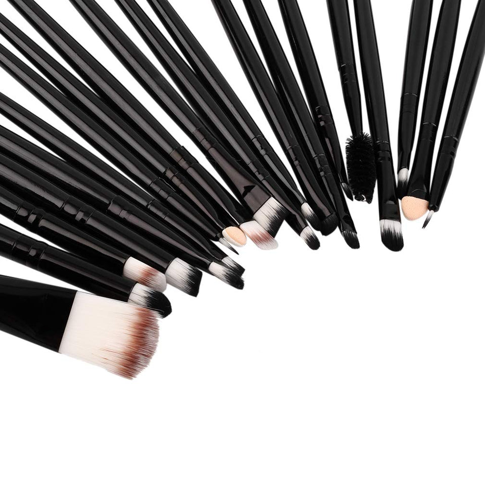 FairytaleMM Nuevo 20 unids Profesional Maquillaje Belleza Cosmética Blush Black Brushes Kits Foundation, Powder Make up Brush Envío Gratis