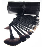 Base Maquillaje Professional Set de Brochas - RFAIKA 24 Piezas Pinceles de Maquillaje Suaves Belleza Maquillaje - Sombras de Ojos set de Brochas Cosmético Fundación Ojo Cara Sonrojo Cepillos Polvos Maquillaje (Negro)