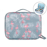 JSBelle Organizador de bolsas de cosméticos de viaje portátil, bolsas de aseo para mujeres (Azul)