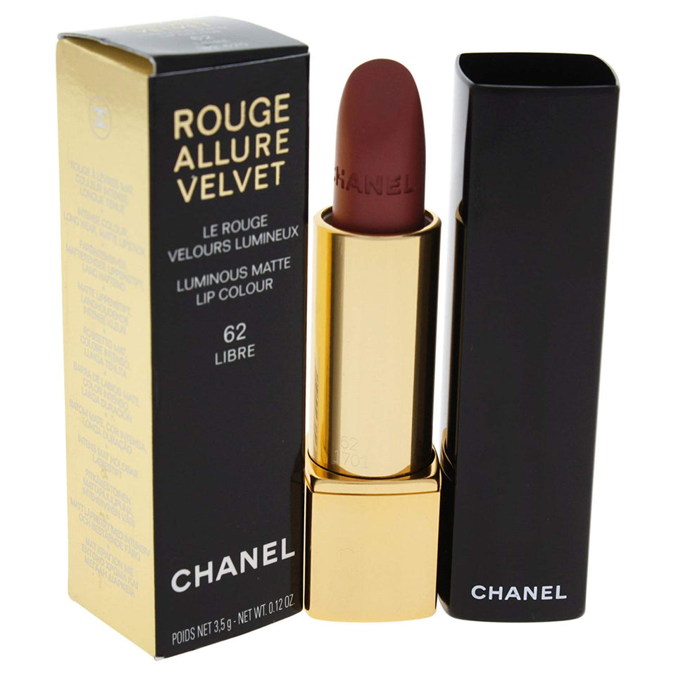 Chanel Rouge Allure Velvet Luminous Matte Lip Colour For Women, Libre, 0.12 Oz