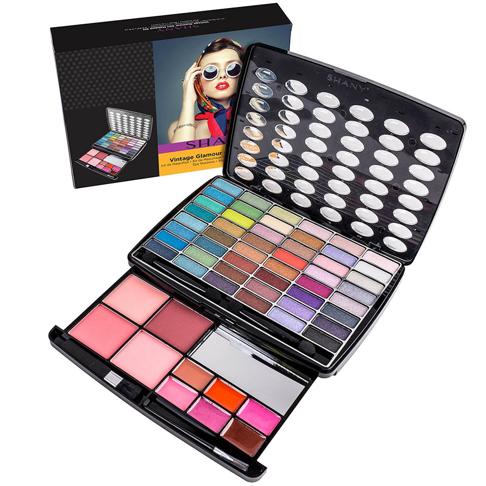 SHANY Cosmetics, Glamour Girl - Kit de Maquillaje, 48 Sombras / 4 Rubores / 2 Polvos